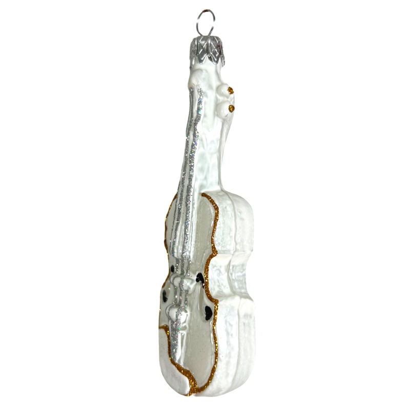 Figurka ze szkła w formie skrzypiec