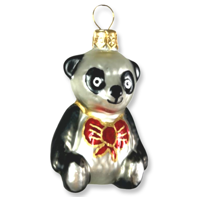 Bombka figurka szklana Miś Panda